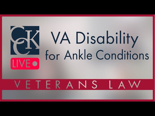 VA Disability Ratings for Ankle Conditions