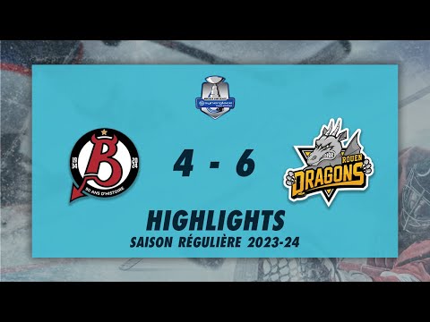 Diables Rouges de Briançon 4-6 Dragons de Rouen - Highlights - Synerglace Ligue Magnus 2023/24