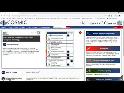 COSMIC - Catalog Of Somatic Mutations In Cancer