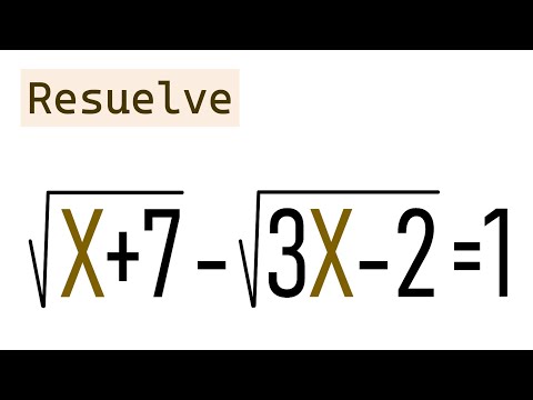RESUELVE LA ECUACIÓN IRRACIONAL CON 2 TÉRMINOS. Matemáticas Básicas