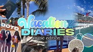 Cruise Vacation Vlog . 🏝️🌴| Beach + Food  + ootds + excursions & etc