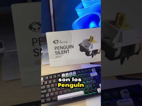 ⌨️ The new silent switches from @akkogeareu silent penguin are really cool #akkogear