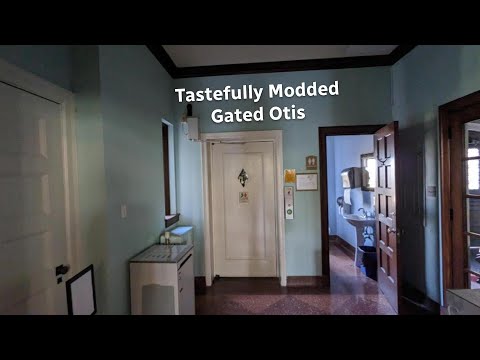 Epic & tastefully modded gated Otis traction elevator at Old Main - Mercyhurst University in PA