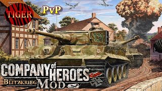 CoH Blitzkrieg Mod PvP _ 2 Elite Tigers - 3v3 Gameplay