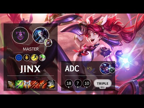 Jinx ADC vs Vayne - EUW Master Patch 10.15