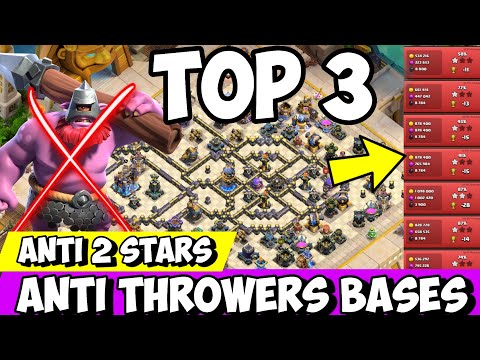 🔥 TOP 3 TH18 Anti-Throwers Bases 2026 | UNBREAKABLE Defense | Anti 3 Star Legend & War