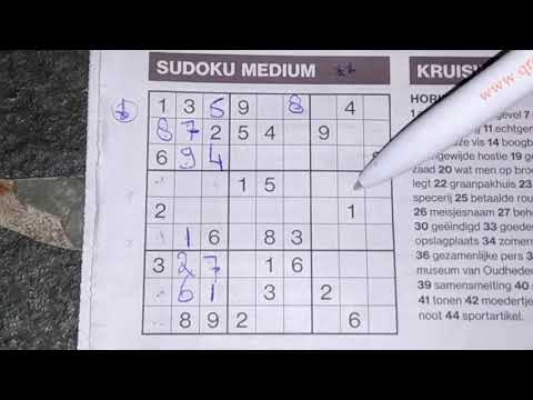 I've told U so. Keep on puzzling! (#1151) Medium Sudoku puzzle. 07-14-2020
