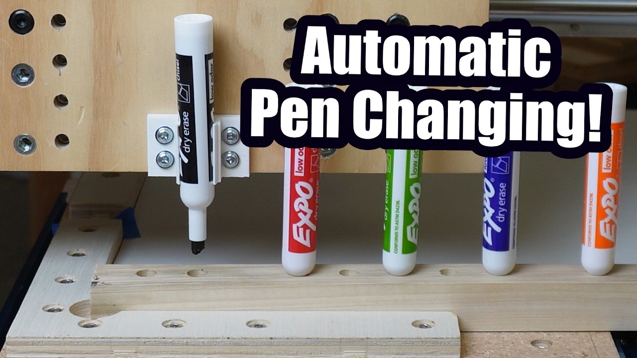 CNC Auto Pen Changer and Plotter for less than $10 using GRBL - Does it actually work???