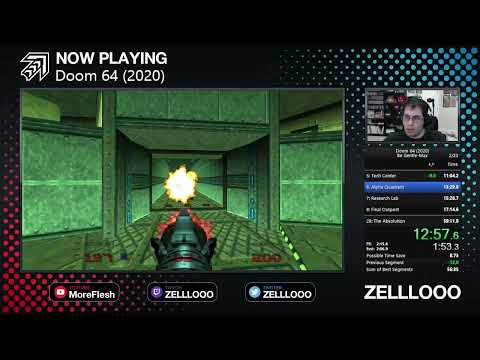 Doom 64 (2020) Speedrun - Be Gentle-Max (55:21 RTA)