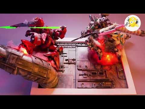 Making a wall mount diorama of Unicorn VS Sazabi