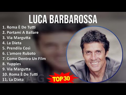 Luca Barbarossa 2024 MIX Best Songs - Roma È De Tutti, Portami A Ballare, Via Margutta, La Dieta