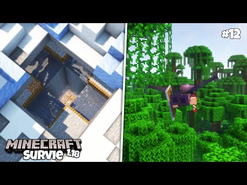 My hidden MOBS FARM and WORLD EXPLORATION!  -Minecraft Survival 1.18 #12-