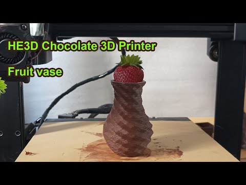 He3D QL-220 Chocolate Food 3D Printer Demo He3D QL-220 Chocolate Food 3D Printer Demo