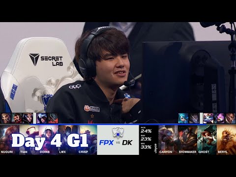 FPX vs DK | Day 4 Group A S11 LoL Worlds 2021 | FunPlus Phoenix vs DAMWON Kia - Groups full game
