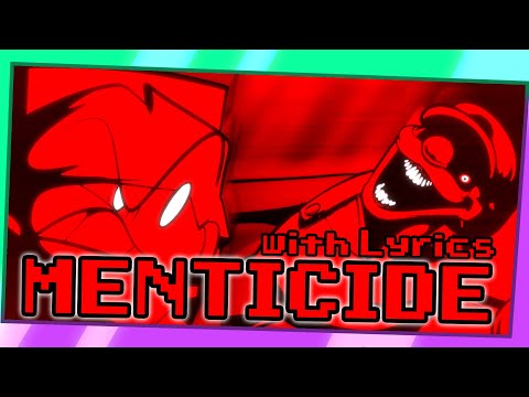 MENTICIDE with LYRICS! | Mario FNF Port WITH LYRICS!