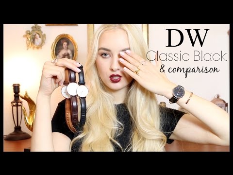 Daniel Wellington NEW Classic Black watch review + comparison w/ other DW watches!