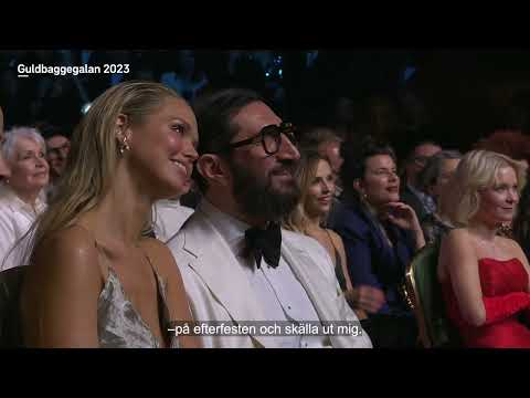 Roastig stämning med Nisse Hallberg på Guldbaggegalan