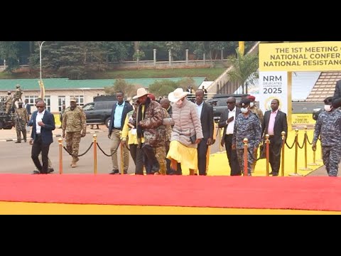 TENSION AT KOLOLO AS MUSEVENI AND FIRST LADY ARRIVES FOR NEC  #ugandanchannelofficial
