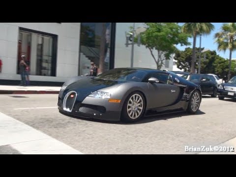 Matte Grey and Black Bugatti Veyron