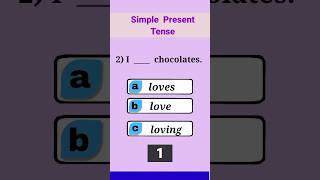 Simple Present Tense  | English Grammar quiz | #english #quiz #tenses #grammarquiz