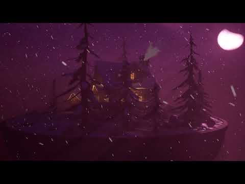Stylized Winter Log Cabin Diorama - Unreal engine 5