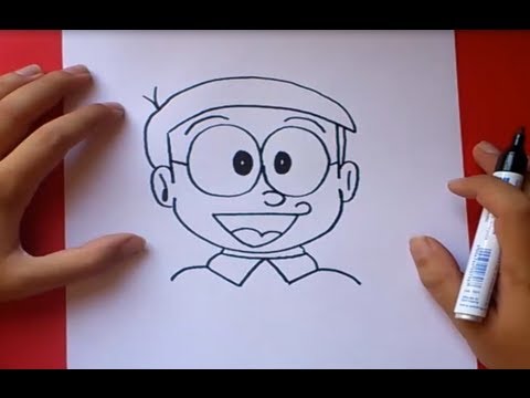 Como dibujar a Nobita paso a paso - Doraemon | How to draw Nobita - Doraemon