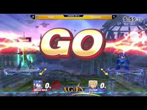 AgonTOYS - Ganis (Mega Man) Vs. Tomenimo (Cloud) - Winners Top 48 - Smash 4