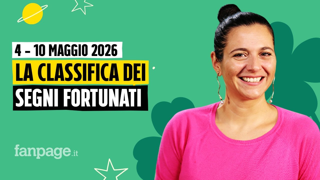 Oroscopo, la classifica dei segni più fortunati della settimana dal 4 al 10 maggio 2026
