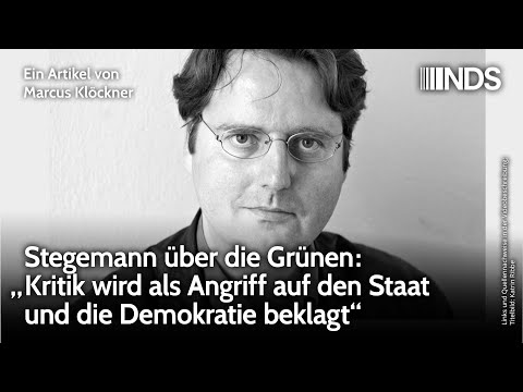 Stegemann über die Grünen: „Kritik wird als Angriff auf den Staat und die Demokratie beklagt“ | NDS