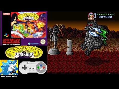 No Death Playthrough: Battletoads in Battlemaniacs (SNES) | White_Pointer Gaming