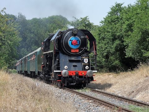 Parní vlak se Šlechtičnou 475 179 na trati Čáslav - Žleby