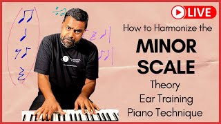 Chord Progressions from the Harmonic Minor Scale - MUSIC THEORY (Live)