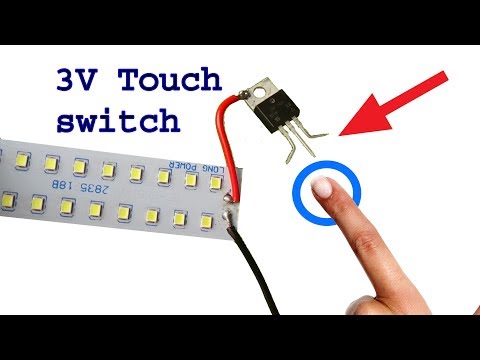 How to make 3 volt ON OFF touch switch, diy touch switch Video