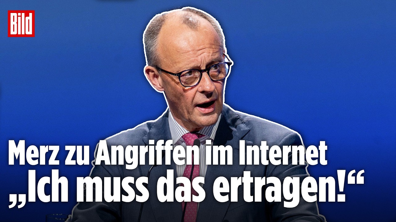 Merz äußert sich zu Angriffen im Internet: „Ich muss das ertragen!“