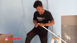 pemasangan instalasi sistem tempel mudah dan praktis #listrik #instalasilistrik 