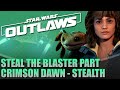 Steal the Blaster Part from the Crimson Dawn District - Full Stealth Only | Star Wars Outlaws