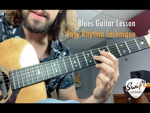 Easiest Way to Play a Blues Progression  - Two Note Partials