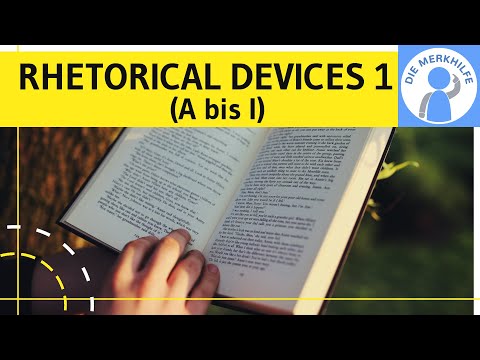 Rhetorical devices 1 (A to I) - English rhetorical devices - definition, example & effect
