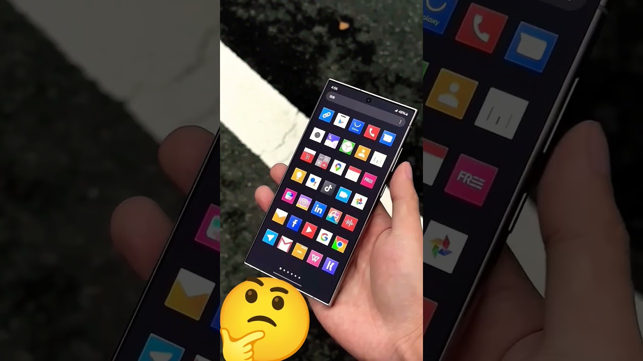 Changing the square icons to 24U instantly makes it more coordinated Samsung s24ultra mobile #shorts
