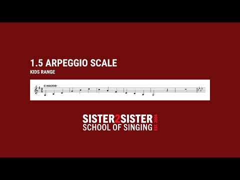 1.5 Arpeggio Scale KIDS Vocal Exercise