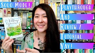 Village Green | Solo Board Game PaRTy!!! (Playthrough and Review/ Tutorial, yup!) 🌺