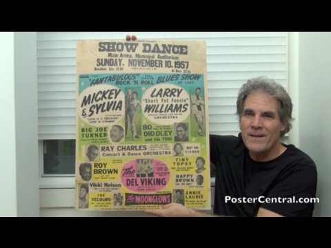 Fantabulous Rock & Roll Blues Show of 1957 Window Card