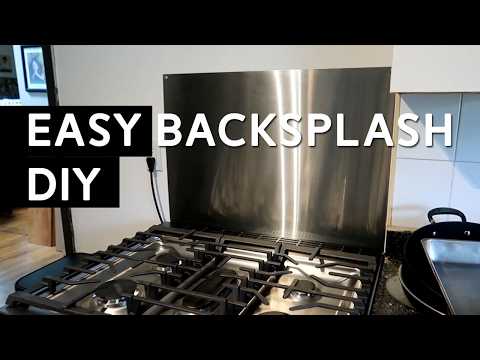 Stainless Steel Backsplash Range Hood Wall Shield for Kitchen