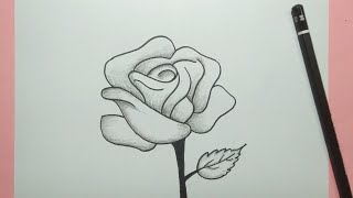 Download lagu Cara Menggambar Bunga Mawar - How To Draw A Rose mp3