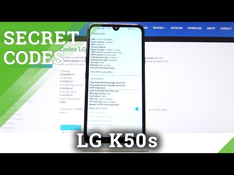 Secret Codes for LG K50 - Testing Menu / Advanced Info