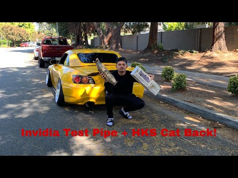 Invidia Test Pipe Install on s2000!