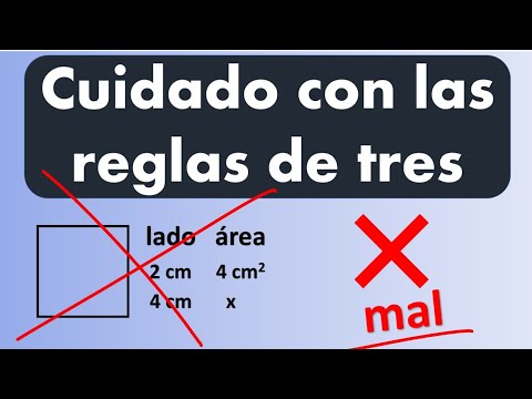 LA REGLA DE TRES. ¡Cuidado con ella!