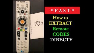 How to Get DIRECTV Codes From a Remote - 990 Code Extraction