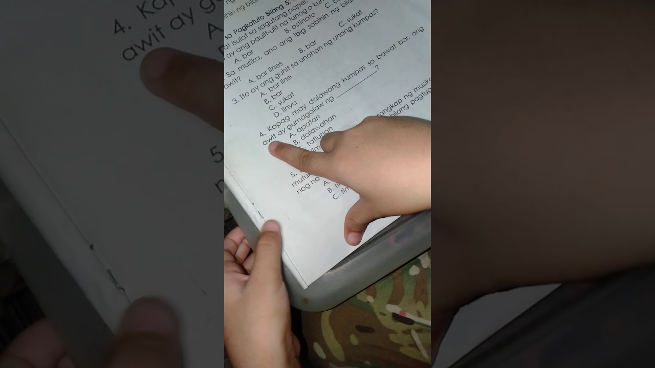 Putar video Sagutin ang mga tanong at isulat ang letra ng tamang sagot: Activity 5 sekarang Sagutin ang mga tanong at isulat ang letra ng tamang sagot: Activity 5