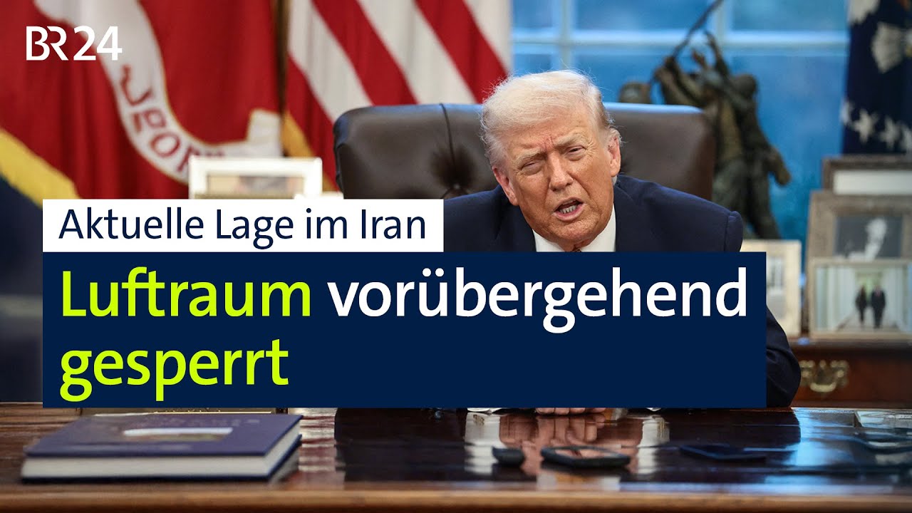 Aktuelle Lage im Iran: Luftraum gesperrt | BR24